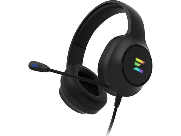 Zalman ZM-HPS310 BK, Koblet med ledninger (ikke trådløs), Spilling, 20 - 20000 Hz, 243 g, Hodesett, Sort