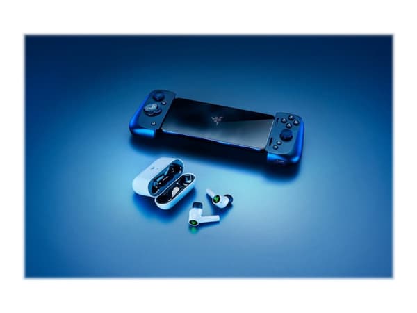 Razer Hammerhead HyperSpeed - Xbox Licensed - True wireless-hodetelefoner med mikrofon - i øret - Bluetooth / 2,4 GHz radiofrekvens - aktiv støydempi