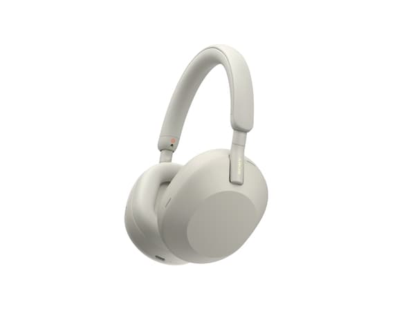 Sony WH-1000XM5 - Hörlurar med mikrofon - fullstorlek - Bluetooth - trådlös, kabelansluten - aktiv brusradering - 3,5 mm kontakt - silver