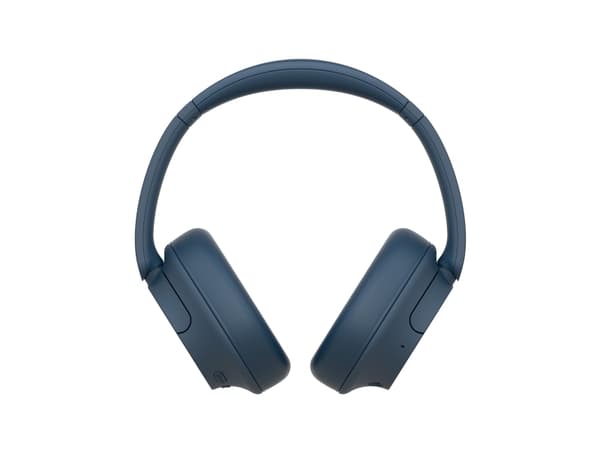 Sony WH-CH720N - Hörlurar med mikrofon - fullstorlek - Bluetooth - trådlös, kabelansluten - aktiv brusradering - 3,5 mm kontakt - blå