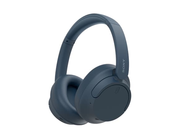 Sony WH-CH720N - Hörlurar med mikrofon - fullstorlek - Bluetooth - trådlös, kabelansluten - aktiv brusradering - 3,5 mm kontakt - blå