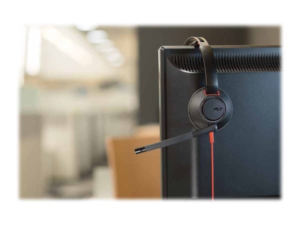 Poly Blackwire 5210 - 5200 Series - kuulokkeet - korvassa - kaapeli - 3,5 mm jakki, USB-C - Sertifioitu Microsoft Teamsille
