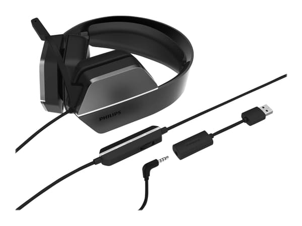 Philips TAG4106BK - 4000 Series - headset - fullstorlek - kabelansluten - ljudisolerande - svart