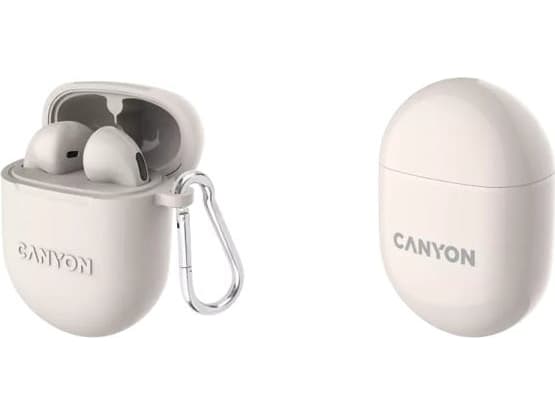 Canyon CNS-TWS6BE, True Wireless Stereo (TWS), Samtal/musik/sport/vardag, 20 - 20000 hz, Headset, Vit