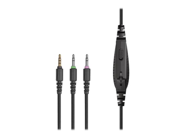 Trust Gaming GXT 411 Radius - Hodesett - full størrelse - kablet - 3,5 mm jakk - svart