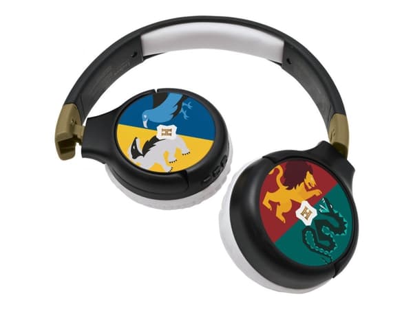 Lexibook Warner Harry Potter 2-in-1 - Hörlurar med mikrofon - fullstorlek - Bluetooth - trådlös, kabelansluten - 3,5 mm kontakt