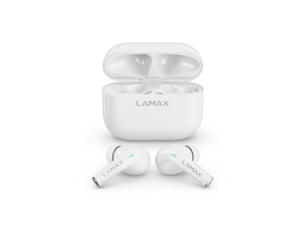 Lamax Clips1, True Wireless Stereo (TWS), Samtale/Musikk/Sport/Hverdag, 20 - 20000 Hz, 43 g, Hodesett, Hvit