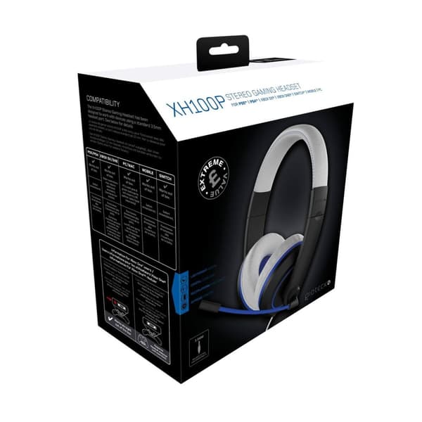 Gaming headset med mikrofon GIOTECK XH100 Sort/Hvid