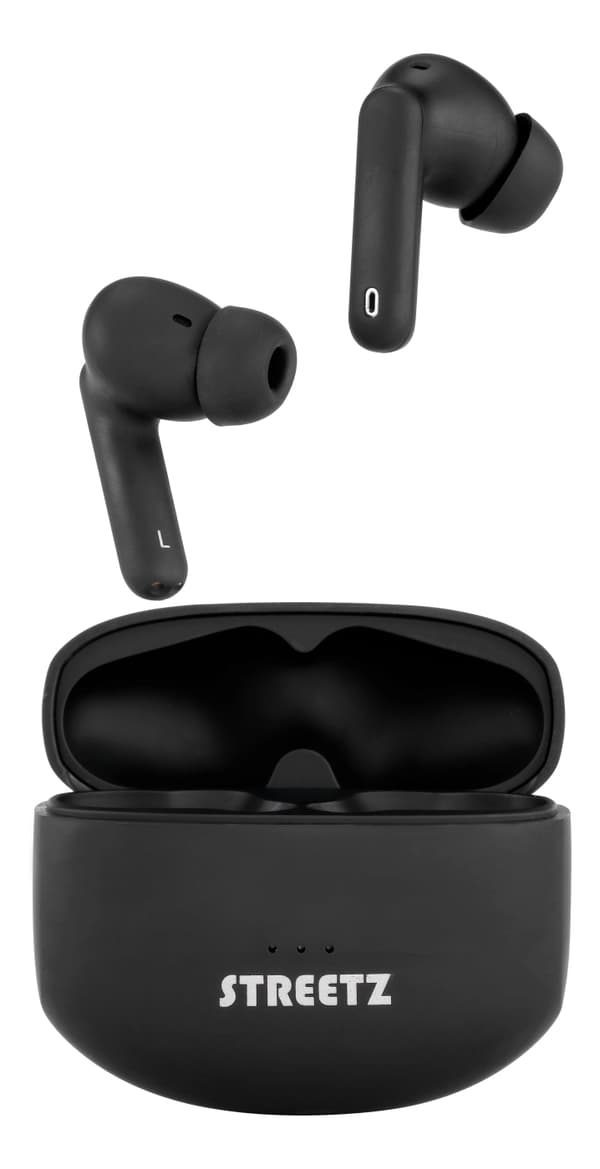 STREETZ True Wireless Stereo, aktiv brusreducering (ANC), in-ear, mattsvart