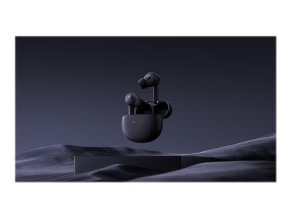 Xiaomi Buds 3T Pro - True wireless-hörlurar med mikrofon - inuti örat - Bluetooth - aktiv brusradering - kolsvart