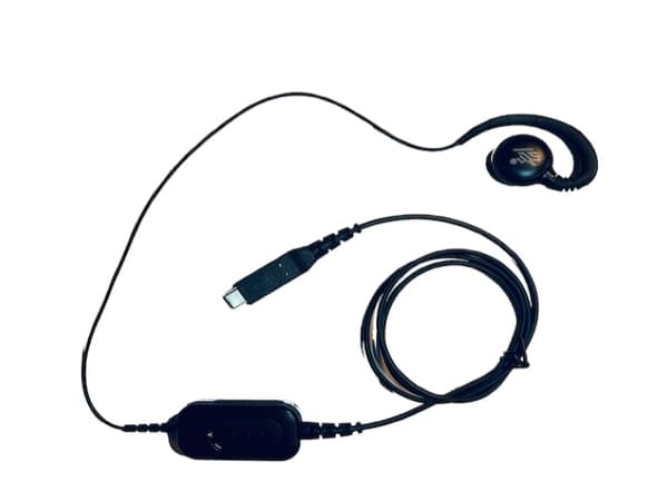 Zebra - Kuulokkeet - kuulokkeet - korvan yläpuolelle kiinnitettävä - kaapelointi - USB-C - Zebra TC53, TC58, TC58 Premium -puhelimiin