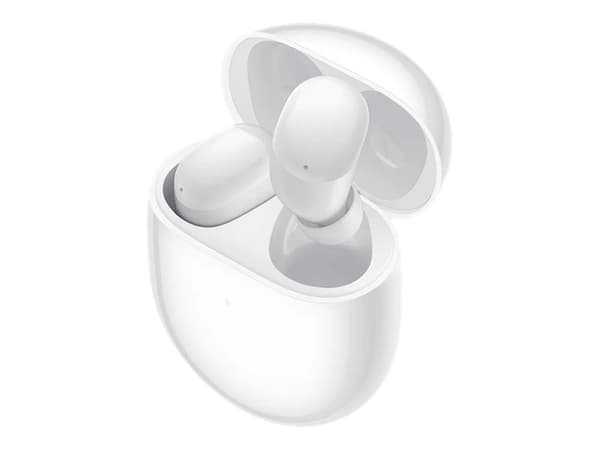 Xiaomi Redmi Buds 4 - True wireless-hörlurar med mikrofon - inuti örat - Bluetooth - aktiv brusradering - vit
