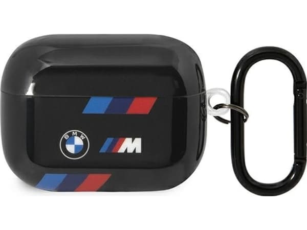 Kotelo BMW BMAP222SOTK AirPods Pro 2 gen suojus musta/musta Tricolor Stripes