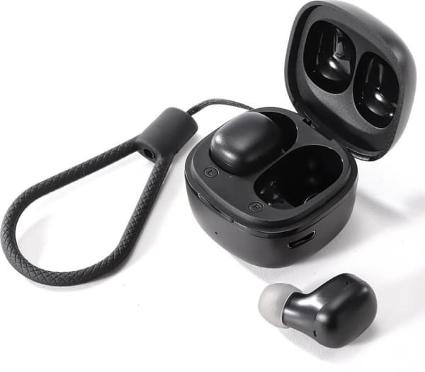 Joyroom-hodetelefoner Joyroom trådløse øretelefoner TWS IP54 sort (MG-C05)