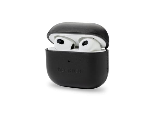 Decoded D21AP3C1BK, Etui, Ekte lær, Termoplastisk polyuretan (TPU), Sort
