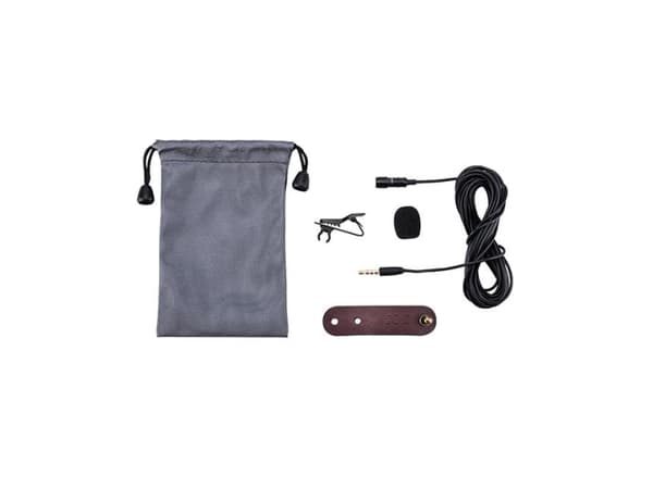 JJC SGM-28, Mobiltelefon/smarttelefonmikrofon, Koblet med ledninger (ikke trådløs), 3.5 mm (1/8"), Sort, 4 m, 38 g