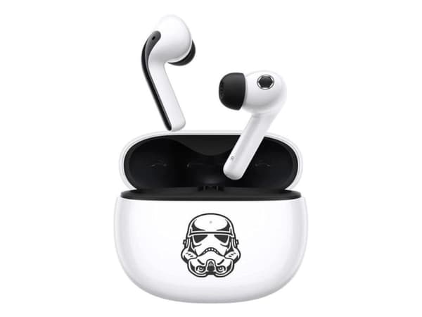 Xiaomi Buds 3 - Star Wars Edition - True wireless-hodetelefoner med mikrofon - i øret - Bluetooth - aktiv støydemping - hvit