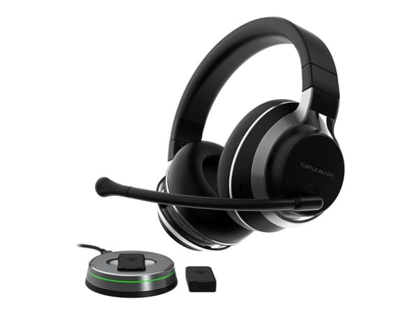Turtle Beach Stealth Pro - Hodesett - full størrelse - Bluetooth / 2,4 GHz radiofrekvens - trådløs - aktiv støydemping
