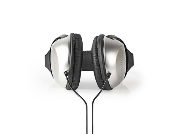Nedis HPWD1201BK, Koblet med ledninger (ikke trådløs), Musikk, 20 - 20000 Hz, 300 g, Hodetelefoner, Sort, Sølv