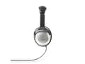 Miniatyrbilde 2 av 5: Nedis HPWD1201BK, Koblet med ledninger (ikke trådløs), Musikk, 20 - 20000 Hz, 300 g, Hodetelefoner, Sort, Sølv