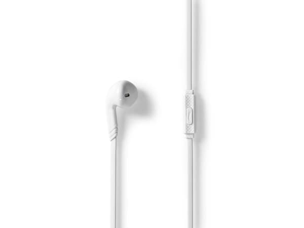 Nedis HPWD2021WT, Langallinen, Puhelut/Musiikki, 20 - 20000 Hz, 16 g, Kuulokkeet, Valkoinen