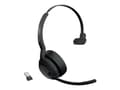 Miniatyrbild 5 av 5: Jabra Evolve2 55 MS Mono - Headset - på örat - Bluetooth - trådlös - aktiv brusradering - USB-A via Bluetooth-adapter - svart - Zoomcertifierad, Cisc