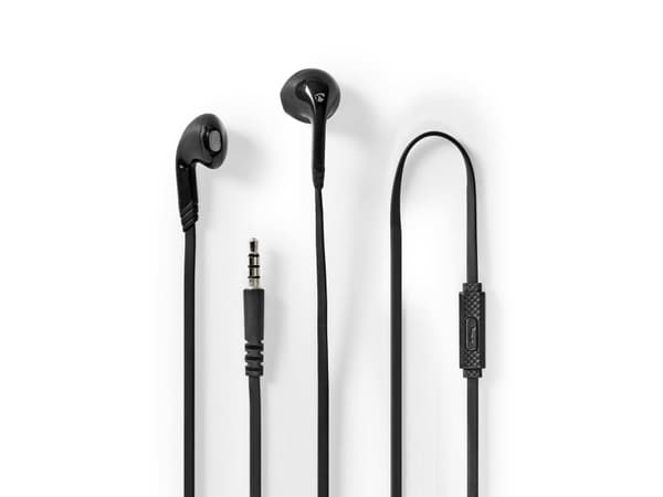 Nedis HPWD2021BK, Langallinen, Puhelut/Musiikki, 20 - 20000 Hz, 16 g, Kuulokkeet, Musta