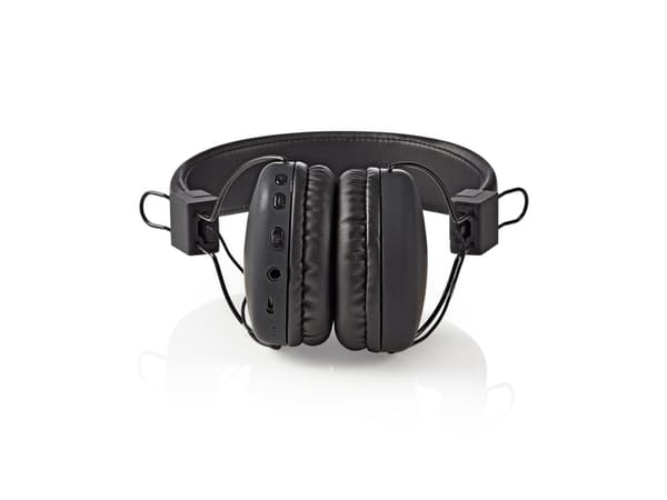 Nedis HPBT1100BK, Trådløs, 20 - 20000 Hz, Musikk, Hodesett, Sort
