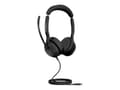Miniatyrbilde 5 av 5: Jabra Evolve2 50 UC Stereo - Hodesett - on-ear - kablet - aktiv støydemping - USB-C - svart - Zoom Certified, Certified for Microsoft Teams, Cisco We