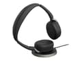 Miniatyrbild 4 av 5: Jabra Evolve2 65 Flex MS Stereo - Headset - på örat - Bluetooth - trådlös - aktiv brusradering - USB-C - svart - med trådlös laddningsplatta - Certif