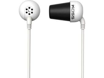 Koss PLUG W, Kuulokkeet, In-ear, Musiikki, Valkoinen, 1,2 m, Langallinen