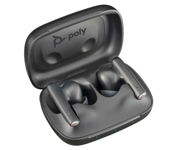 POLY Voyager Free 60, Langaton, Toimisto/puhelukeskus, Kuulokkeet, Musta
