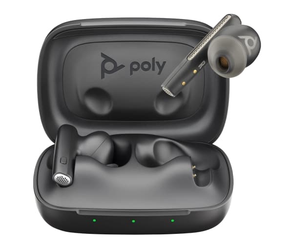 POLY Voyager Free 60, Langaton, Toimisto/puhelukeskus, Kuulokkeet, Musta