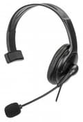 Miniatyrbild 1 av 6: Manhattan 180849 hörlurar/headset Trådbundet pannband Kontor/callcenter USB Typ-A Svart