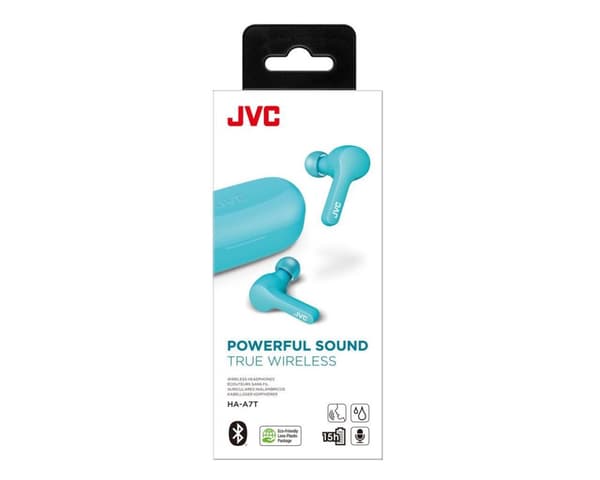 JVC HA-A7T-AN Headset True Wireless Stereo (TWS) In-ear Puhelut/Musiikki Micro USB Bluetooth Sininen