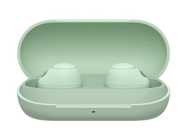 Sony WF-C700N - True wireless-hörlurar med mikrofon - inuti örat - Bluetooth - aktiv brusradering - salviagrön