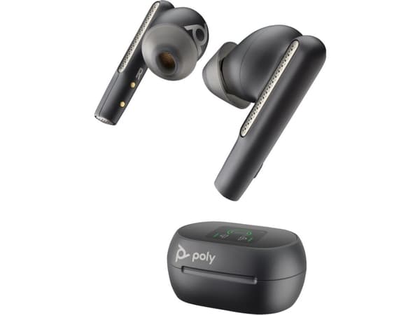 POLY Voyager Free 60+, Trådløs, Kontor/kundesenter, Hodesett, Sort