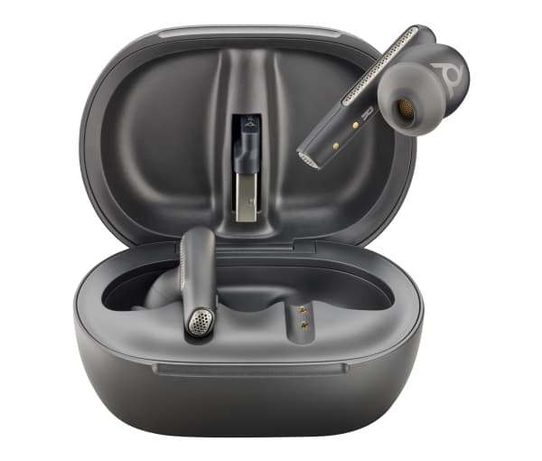 POLY Voyager Free 60+, Trådløs, Kontor/kundesenter, Hodesett, Sort