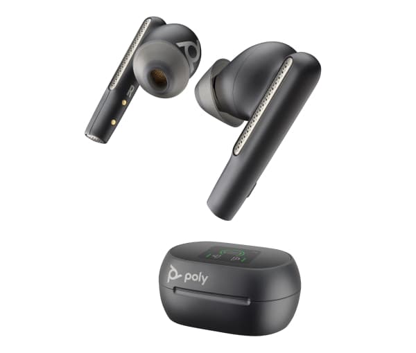 POLY Voyager Free 60+, Trådløs, Kontor/kundesenter, Hodesett, Sort