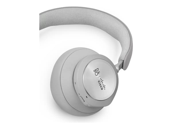 Bang & Olufsen Cisco 980 - Hodesett - full størrelse - Bluetooth - trådløs, kablet - aktiv støydemping - USB-A, 3,5 mm jakk - første lys - Cisco Webe