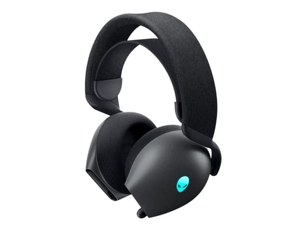 Alienware Dual-Mode Wireless Gaming Headset AW720H - Headset - fullstorlek - 2,4 GHz - trådlös, kabelansluten - 3,5 mm kontakt - Dark Side of the Moo