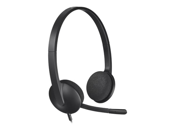 Logitech USB Headset H340 - Headset - på øret - kabling - USB