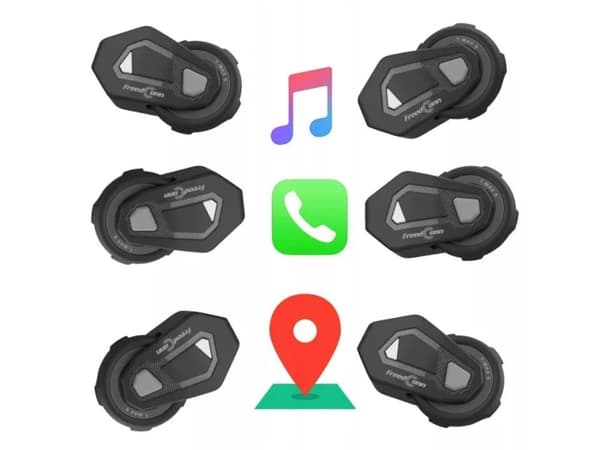 Intercom til motorcykler FREEDCONN T-MAX S V4 PRO SINGLE Sort