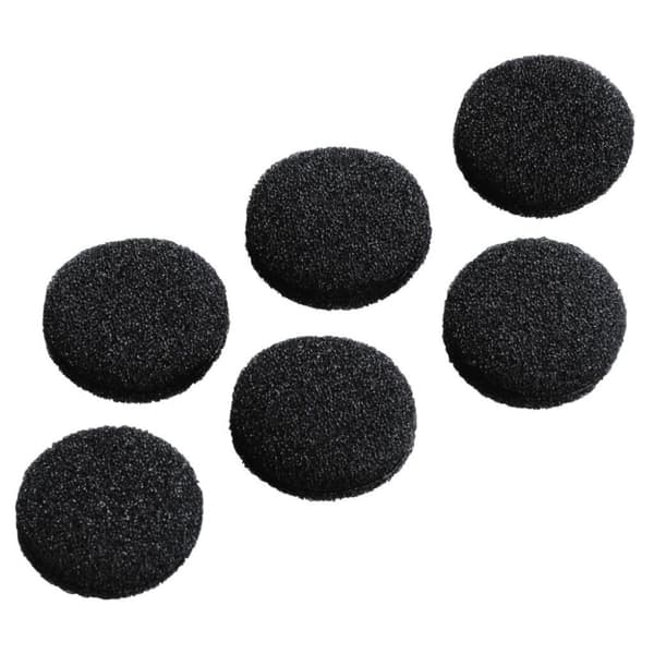 Hama Erstatningsøreskumbetræk Ø 19 Mm 6 stk. Sort