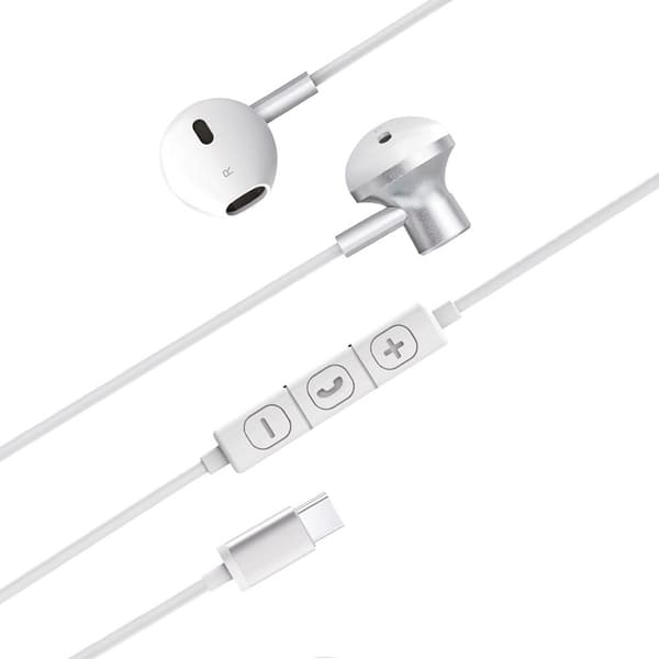 XQISIT Kuulokkeet USB-C Earphones Valkoinen