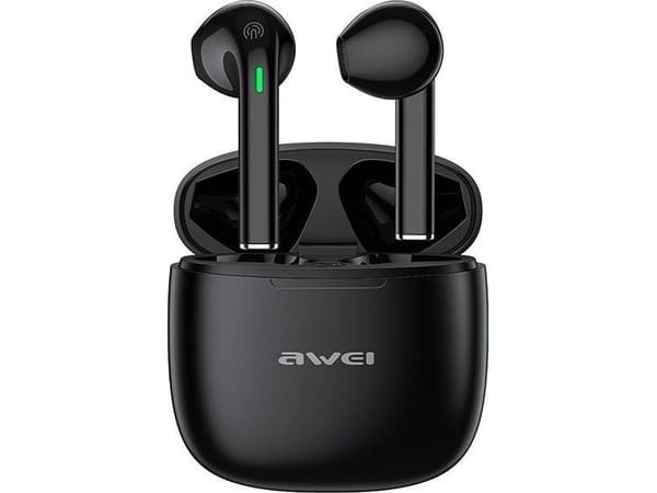 AWEI Bluetooth 5.3 T26 Pro TWS headphones + docking station black