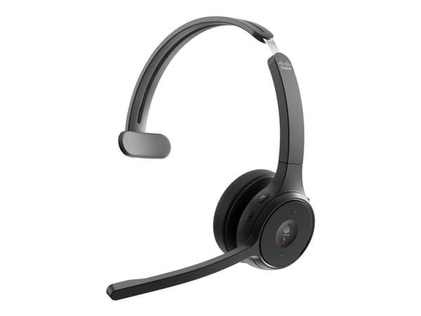 Cisco Headset 721 - Hodesett - on-ear - Bluetooth - trådløs - karbon sort - Cisco Webex Certified
