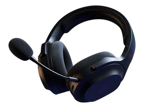 Razer Barracuda X - Headset - fullstorlek - Bluetooth/radiofrekvens 2,4 GHz - trådlös, kabelansluten - 3,5 mm kontakt, USB-C - ljudisolerande - svart