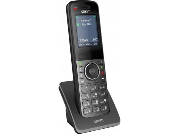 snom M55 - Trådløst ekstra håndsett - med Bluetooth-grensesnitt med anrops-ID - DECT - treveis anropskapasitet - svart