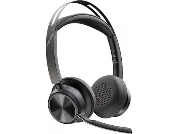 POLY Voyager Focus 2 UC, Kabel & Trådlös, Kontor/callcenter, 20 - 20000 hz, 175 g, Headset, Svart